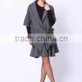 2016 PRETTY STEPS Winter Collections Half Sleeve New Design Coats and Woman Gender Outerwear Woven Coat thumbnail-2