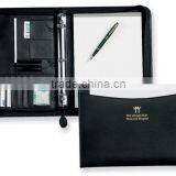 Eco Friendly Ring Binder File Folder / Business a4 Size Soft Leather Folder / a4 Conference Folder With Ring Binder