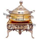 New Design Chafing Dish | Brass Plated Chafing Dish | Handmade Chafing Dish | Metal Made Chafing Dish thumbnail-6