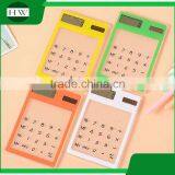 Promotion Clear Eco Portable Plastic Mini Ultrathin Square Pocket Solar Scientific Touch Screen Counter Calculator thumbnail-1