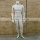 Male Headless White Matt Left Leg Forward Straight Pose Mannequin Display thumbnail-1