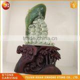 Oriental Treasure Precious Lively Jadeite Natural Jade Statue thumbnail-4