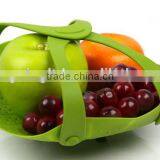 Silicone Vegetable Fruit Strainer Colander Basket Mat Bowl Steamer thumbnail-2