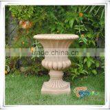 Hot Sale Different Types Fiberglass Roman Style Flower Pot thumbnail-2