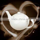 High Quality Chinese Popularization White High Temperature Ceramic Tea Pot thumbnail-1
