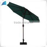 UV Resistant Treated Polyester Fabric, Waterproof,fade Resistant Patio Dark Green Garden Line Umbrella thumbnail-3