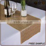 Fashionable Wedding Golden Sequin Yellow Table Runner thumbnail-3