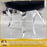 Fancy Black Velvet Dining Chair for Hotel thumbnail-5