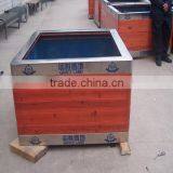 Arlau Large Outdoor Wood Modern Planter thumbnail-2