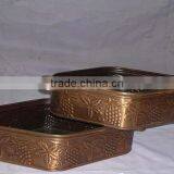 High Quality Square Shaped Metal Plant Pot,Designer Metal Plant Pot thumbnail-1