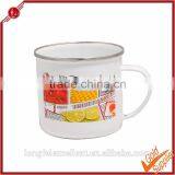 High Quality Durable Healthy and Safe Home Appliance Tableware Enamel Camping Metal Mug thumbnail-1