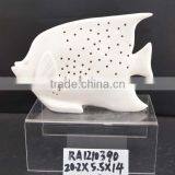 Promotional Gifts Ceramic Fish Figurine for Decoration thumbnail-1