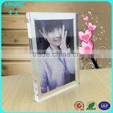KM-CP42 Wholesale Nice Crystal Photo Block Lucite in Frame Acrylic Photo Frame With Magnet,plexiglass Photo Frames 4x6 thumbnail-6