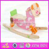 2015 Newest Mechanical Horse Toy for Kids,Children Design Wooden Rocking Horse,Excellent Child Wooden Rocking Horse Toy WJY-8008 thumbnail-2
