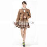 Khaki Color Korean High School Uniforms Blazer Design thumbnail-3