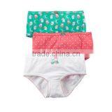 Dot Print White Cotton Girls Preteen Underwear Panties With Lace Trim thumbnail-3