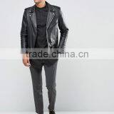 Custom New Design Long Sleeve Curved Hem Longline Grandad Collar Mens 55% Cotton 45% Polyester Comfort Fit Casual Black Shirts thumbnail-4