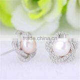 925 Sterling Silver High Polished Plated Heart Earrings thumbnail-5