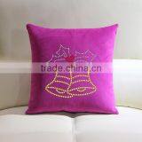 Christmas Jingle Bell Rhinestone Throw Pillow Wholesale thumbnail-1