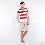 Young Striped School Uniform Colorful Polo Shirt Designs Polo T-shirts 100% Cotton thumbnail-2