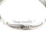Hot Inspired Saying Logo Engraved Bangle New Style Women Twist Bangle for European & USA Market thumbnail-3