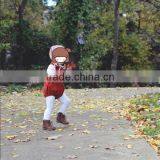 Baby Lovely Red Cotton Kids Clothing Summer Rompers Children Boutique Clothes thumbnail-2