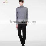 Turtleneck Mens Heavy Wool Knit Plain Pullover Sweater thumbnail-2