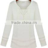 Oem Latest Casual Dresses for Women,custom Ladies Long Sleeve T-shirts thumbnail-6