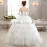 2016 Sweetheart Ivory Wedding Dress Bride Gowns thumbnail-3