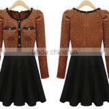 Latest Casual Cotton Satten Ladies Winter Dresses