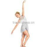 2016 Adult Halter Shorty Unitard With Mesh Drape thumbnail-1