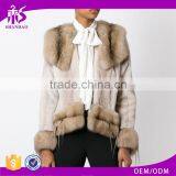 Guangzhou Shandao High Fashion Wholesale Cheap Long Sleeve Women Raw Modern Mink Fur Coats thumbnail-1