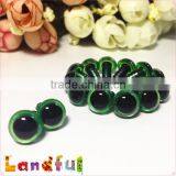 10mm Glitter Metallic Colored Blinking Dark Green Stuffed Doll Craft Eyes thumbnail-1