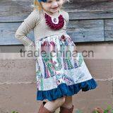 Top Selling Red Chevron Cotton Girls Clothing Sets thumbnail-4