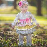 Mustard Pie New Design Boutique Kids Romper Fall Winter Toddler Baby Girl Romper thumbnail-2