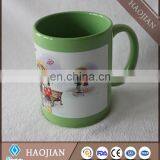 Colorful Mugs With White Decal Panel