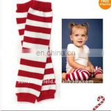Stock! Baby Leg Warmers For Christmas Red White Stripe Leg Warmer Holiday Baby Gifts