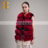 New Design Women Women Genuine Raccoon Fur Vest thumbnail-3