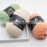 Free Samples Various Colors Soft Worsted Knitting Baby Yarn Thick Milk Cotton Yarns With 4ply thumbnail-5