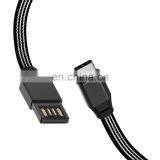 Factory Colorful Braided Nylon Aluminum Fast 1M Charger Data USB Cable Android thumbnail-6