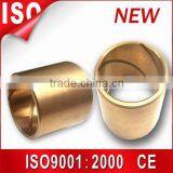 Customized Sintered Copper Bush ,graphite Bronze Bushing ,oil Groove Brass Bushing thumbnail-1