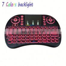 Colors Backlight Mini i8 Wireless Keyboard With Mouse Touchpad Rechargeable Combos Mini Keyboard i8 for Android TV Box thumbnail-4