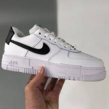 Nike Wmns Air Force 1 Pixel QS LowParticle Beige Shoes in Black/White thumbnail-2