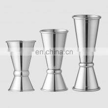 Creation Customizable Various Capacity Sizes Logo Ring Wine Cocktail Bar Measuring Cup Stainless Steel Measure Double Jigger