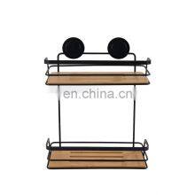 New Design Bathroom Black Soap Dish Black Shampoo Storage Rack