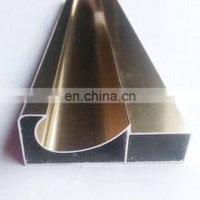 Powder Coating Aluminium Furniture Cabinet Handles and Wood Grain Aluminium Frame Composite Used thumbnail-1