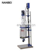 Lab Chemical Distillation Device High Borosilicate Small Jacketed Glass Reactor With CE thumbnail-2