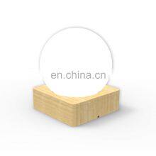 Декоративный светильник для дома в виде луны с базой, с индукцией и креативными двойными цветами thumbnail-5