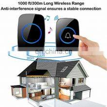 CACAZI New Wireless Doorbell Waterproof 300M Remote US EU Plug Smart Door Ringer thumbnail-5