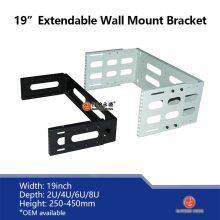 Factory OEM WS03-A3 Cold Rolled Steel Extendable 19inch Wall Mount Bracket 2u/4u/6u Networking Equipment Rack thumbnail-3